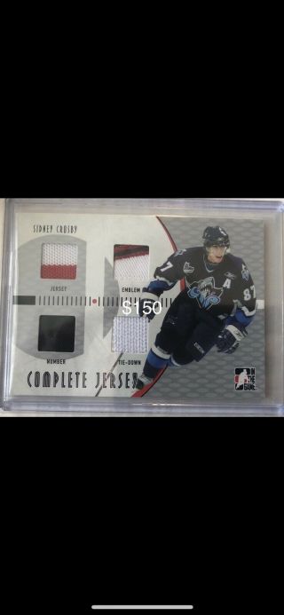 Sidney Crosby Itg Complete Jersey Team Canada Silver Patch Number Jersey Pre Rc