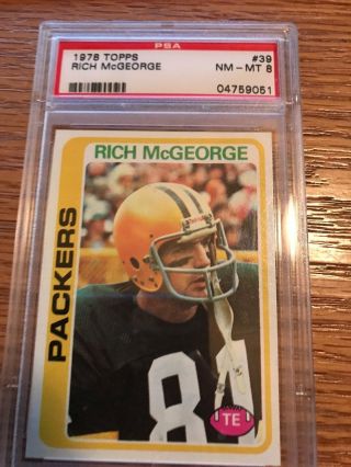 1978 Rich Mcgeorge - Topps Football Card - 39 - Green Bay Packers