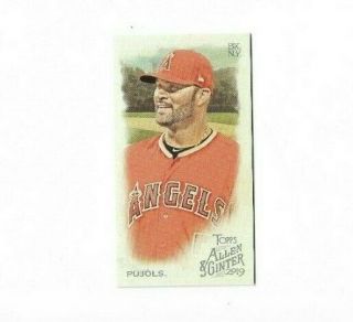 Albert Pujols 2019 Allen And Ginter Baseball Mini Rip Ext 353 - Angels (a)