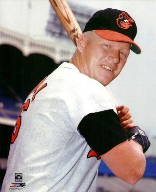 Awesome Orioles Great Boog Powell At Bat Photo 8x10 Photo