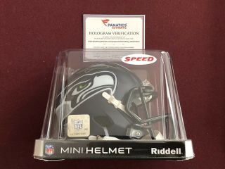 Earl Thomas Seattle Seahawks Bowl Champions Signed Riddell Mini Helmet