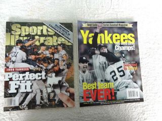 (2) November 2 1998 World Series Yankees Sports Illustrated,  Gold Collector 