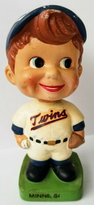 Vintage Minnesota Twins Baseball Player Bobble Head Nodder 1960 