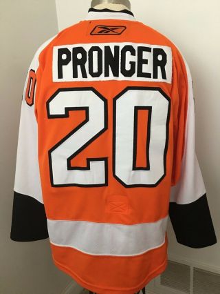 Nhl Philadelphia Flyers 20 Chris Pronger Hockey Jersey Size 52 Reebok