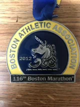 2012 Boston Marathon Medal