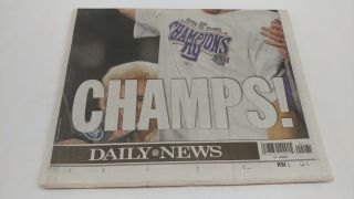 February 4 2008 NY York Daily News Giants Bowl Champs Newspaper 2