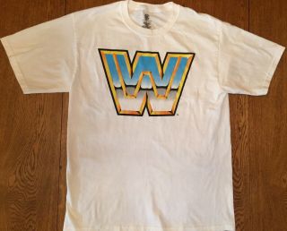 Authentic Wwe John Cena Word Life Logo White T Shirt L Wrestling Wwf Logo Read