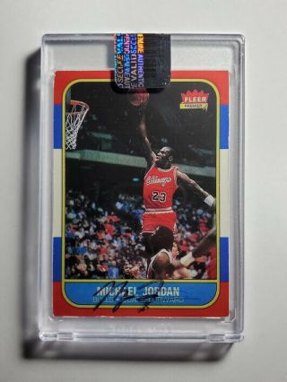 1986 Fleer Michael Jordan Rookie Card 57 Chicago Bulls Basketball Card