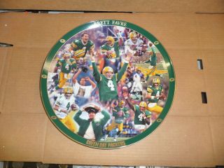 Green Bay Packers Brett Favre Danbury 12 Inch Plate