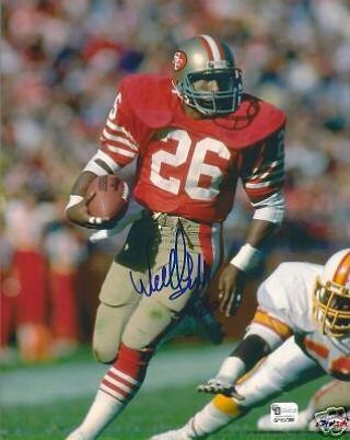 Wendell Tyler Signed 49ers Football 8x10 Photo Gai/dna 26 Picture Autograph
