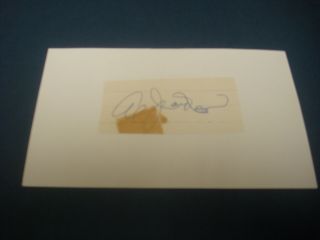 Al Jackson 1969 York Mets Signed Autograph 3x5 Mounted Cut Index Card - An