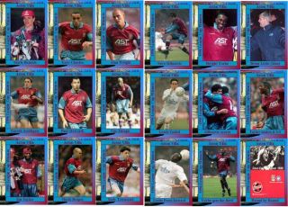 Aston Villa 1996 Football League Cup Final Winners Football Trading Cards