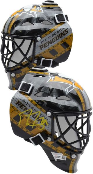 Marc - Andre Fleury Pittsburgh Penguins Autographed Mini Goalie Mask