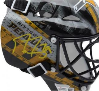 Marc - Andre Fleury Pittsburgh Penguins Autographed Mini Goalie Mask 2
