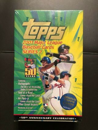 2001 Topps Baseball Series 2 Factory Wax Box
