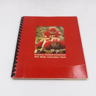American Football Conference Media Information Book From 1970