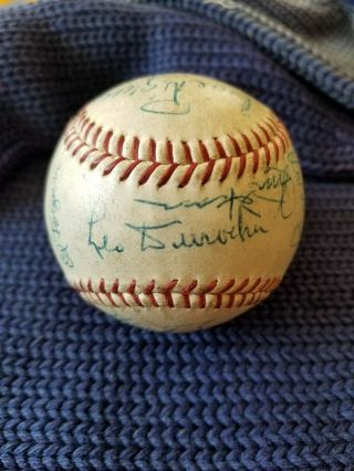 Possible 1953 York Giants Tour Of Japan Autographed Baseball