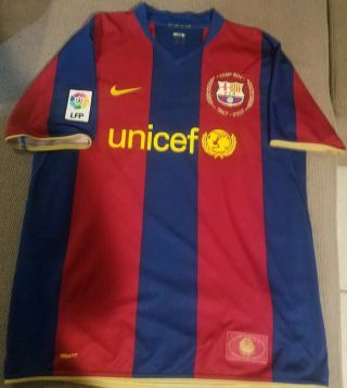 Barcelona soccer jersey Andres Iniesta 8Season 2007 size L conditi 4