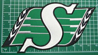 Saskatchewan Roughriders 6.  25 " X 11.  75 " Cfl Jersey Embroidered Patch/crest