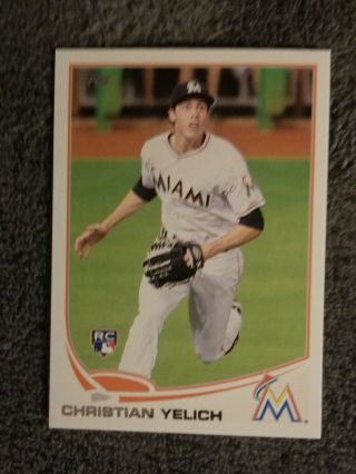 2013 Topps Update Christian Yelich Us290 Rc Brewers