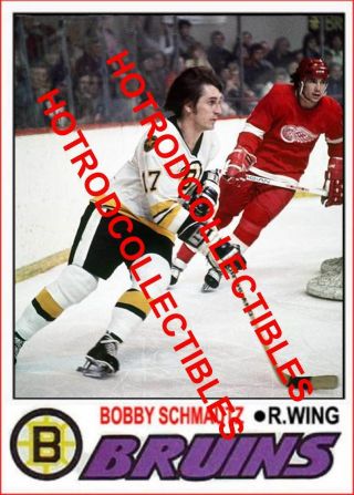 1977 - 78 Opc O Pee Chee Custom Bobby Schmautz Boston Bruins Nhl 59 Variant