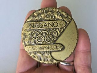 Nagano Japan Olympics 1998 Parcipitation Medal The Xviii Winter Games Large