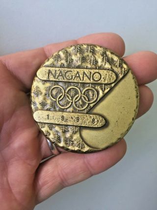 Nagano Japan Olympics 1998 Parcipitation Medal The XVIII Winter Games Large 4
