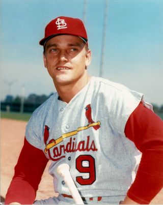 Awesome Cardinals Great Roger Maris Color 8x10 Glossy Portrait