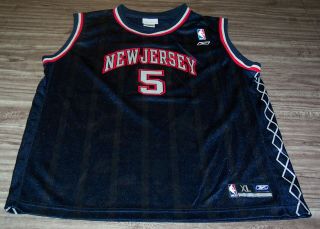 Vintage Jersey Nets Jason Kidd 5 Nba Basketball Jersey Youth Xl 18 - 20