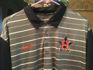 Mlb Houston Astros Nike Polo Shirt Xl Us Like Dri Fit