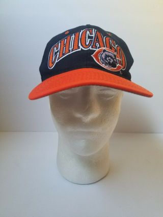 Vtg Chicago Bears Starter Snapback Hat Cap Wool Pro Line Nfl Tri Power Football