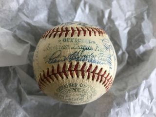 Authentic 1951 Boston Red Sox Team Signed Baseball 26 Signatures Ted Williams
