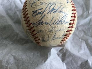authentic 1951 Boston Red Sox team signed baseball 26 signatures Ted Williams 3