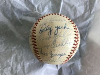authentic 1951 Boston Red Sox team signed baseball 26 signatures Ted Williams 4