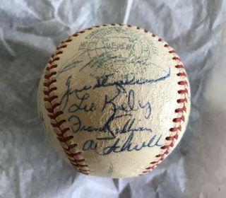 authentic 1951 Boston Red Sox team signed baseball 26 signatures Ted Williams 5