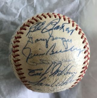 authentic 1951 Boston Red Sox team signed baseball 26 signatures Ted Williams 7