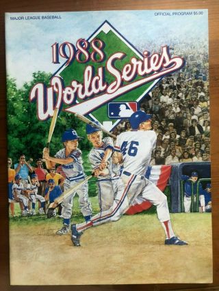 1988 - World Series Program Los Angeles Dodgers Vintage Rare