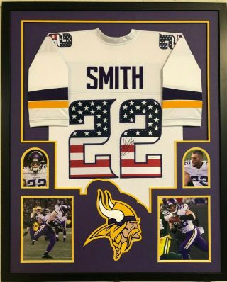 Framed Minnesota Vikings Harrison Smith Autographed Signed Jersey Tse