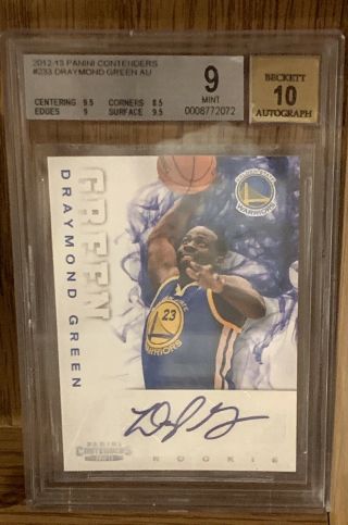 Draymond Green 2012 - 13 Contenders Rookie Auto Becket 10