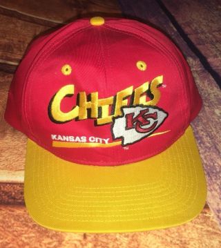 Kansas City Chiefs Hat Cap Snapback Eastport Team Nfl Spell Out Vintage Mahomes