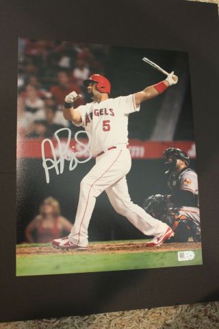 Albert Pujols Signed Autographed 8x10 Photo Mlb Authentication Angels