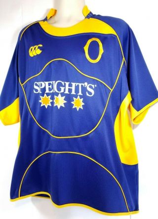 Canterbury of Zealand Rugby Jersey Shirt Mens Size 3XL Blue Navy Yellow 4