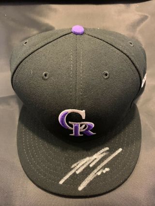 Nolan Arenado Autographed Mlb Official Hat Rockies All Star Auto Signed Mlb