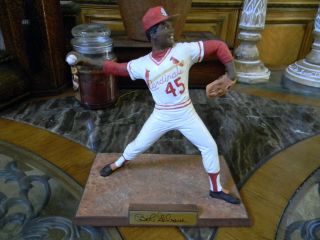 Bob Gibson Prosport Creations Signed Autograph Cardinals Cast Figurine Statue