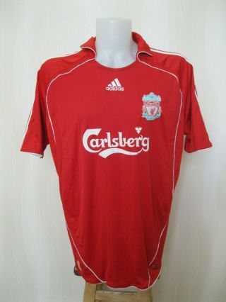 Liverpool 2006/2007/2008 Home Sz Xl Adidas Shirt Jersey Maillot Soccer Football