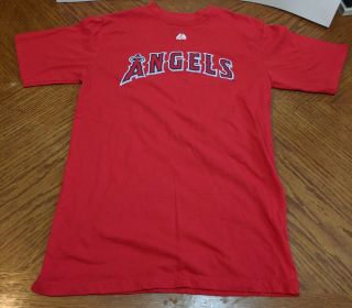 Majestic Los Angeles Angels Mike Trout 27 Youth Xl Shirt