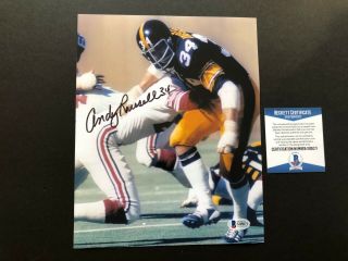Andy Russell Hot Signed Autographed Steelers Legend 8x10 Photo Beckett Bas