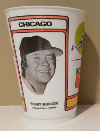 Bobby Murcer Chicago Cubs 1978 7 - 11 Slurpee Cup Yankees