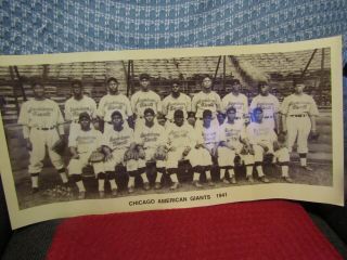 Vintage Negro Baseball League " Chicago American Giants 1941 " Team Picture.