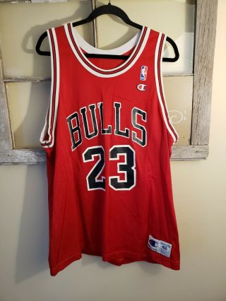 Vintage Champion 23 Michael Jordan Jersey Chicago Bulls Mens Size 48